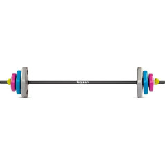 Tiguar Powergym stieņu komplekts 17,6 kg 2 fiksācijas klipši Spēka treniņš