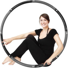 2,3 kg svara Hula Hoop pieaugušo Hullahub Hoop svara zudumam, lai uzlabotu 8 gabalu un 100 cm fitnesa aprīkojumu mājas Hoola Hoop Fitness