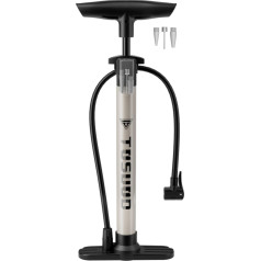 TOSUOD velosipēdu grīdas sūknis, velosipēdu sūknis, izturīgs, 43,2 cm, 160 PSI, augsts spiediens ar inteliģentu vārsta galviņu, automātiski maināms, Presta un Schrader