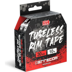 1000 Miglia Tubeless Rim Tape 10 metri x 30 mm, blīvējuma lente velosipēdu disku ar kamerām riepām pārbūvei par bezkameras riepām, īpaši izturīga, satur 4 līmlentes.