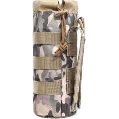 Taktiskā Molle ūdens pudeles maciņš Militārā aukliņa atvērta augšējā un acs pudeles apakšējā ceļojuma ūdens pudeles turētāja soma taktiskā hidratācijas pārvadātāja soma