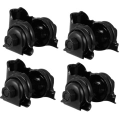 WOONEKY Pack of 4 Cushion Clip velosipēda sēdekļa skava ar ātrās atbrīvošanas sēdekļa statīva skavu ar ātrās atbrīvošanas sēdekļa caurules skavu velosipēda standarta sliežu segli velosipēda sēdekļa caurules skava dzelzs melns