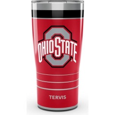 Tervis Traveler Ohio State Buckeyes MVP trīssienu izolācijas tumbleris saglabā dzērienus aukstus un karstus 20 unces nerūsējošā tērauda