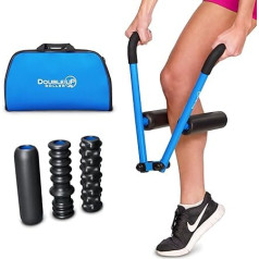 DoubleUP Roller - dziļo audu masāžas aparāts sāpīgiem un sasprēgājušiem muskuļiem - vieglāk un ātrāk nekā parastie putu veltnīši, miofasciālai atbrīvošanai un trigera punktu terapijai