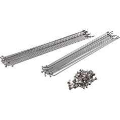 Fez komplekts: Riteņa aizmugurējā riteņa spieķis ar uzmavu (18x 246 mm + 18x 260 mm) M3 Chrome 