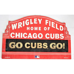 Wincraft MLB Chicago Cubs 11-By-17 collu Go Cubbies koka zīme