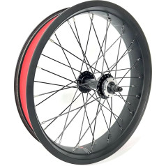 SZWEDI 20 x 4.0 priekšējais riteņu ritenis 20 collu dubultās sienas dubultā gultņa rumba 36 x 12G spokes 135 mm Dropout disku bremžu elektriskā riteņa priekšējā loka komplekts