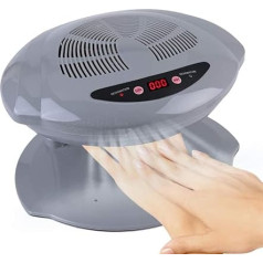 Sonew gaisa nagu žāvētājs, nagu žāvētājs ar karstā un aukstā gaisa sensoru, manikīra rīks ar ventilatoru nagu lakas žāvēšanai dzīvojamā istabā un mājās (sudraba krāsā)