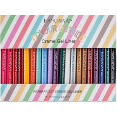 FantasyDay 20 krāsu ūdensizturīgs acu zīmulis krēmīgi maigas tekstūras acu zīmulis, kas ir ilgnoturīgs un viegli lietojams - profesionāls acu laineris acīm, sejai un ķermenim