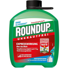 Roundup Express bezsēklu maisījums nezāļu un zālaugu apkarošanai, 5 litru kanna