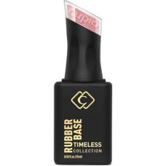 Rubber Base Timeless Collection - Dzirkstošais rozā plīvurs 15 ml