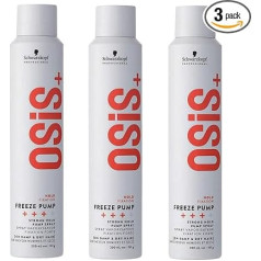 Schwarzkopf OSiS+ Freeze Pump 3 x 200 ml Osis Finish sūkņa aerosols stiprai fiksācijai