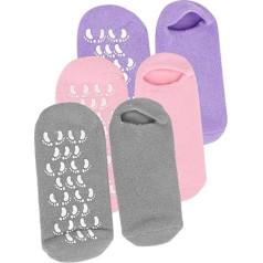MUSISALY 3 Paare Fuß-Gel-Socken Spa-Pediküre-Socken feuchtigkeitsspendende Fußsocken füße losjons termo zeķes thermostrümpfe Socken für die Fußpflege Fußpflegende Socken pflanzliches Gel