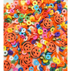 20 g/iepakojumā Mix Sprinkles Beads 3D polimēra māla diski Sequins Helovīna DIY dekorēšanai Akrila skaistumkopšanas nagu mākslas piederumi 1114575004