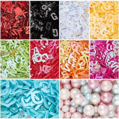 OLYCRAFT 140 g Sequin Resin Filler alfabēts Sparkle Resin Charms pārslas ABS plastmasas pērlītes Resin aizpildīšanas piederumi Nagu mirdzums Sequins nagu mākslas rotājumiem un sveķu projektiem