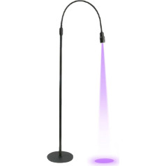 VBESTLIFE UV-Wimpernlicht, Fußpedal, Verstellbarer LED-Schwanenhals, UV-Gel-Härtungs-Wimpernlampe, Nail Tech Makeup Studios mit UV-Wimpernlampe, Ultraviolettes Wimpernlicht, Wimpernlampe