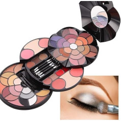 RoseFlower acu ēnu palete Daudzkrāsainu acu ēnu grima palete Profesionāla acu palete Push-Pull Twist Petals Daudzfunkcionāls grima komplekts