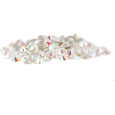 288 gab (Factory Pack) Crystal AB (00 AB) Swarovski 2058 Xilion / NEW 2088 Xirius nail art 30ss Flat backs Rhinestones 6.4mm ss30 ** Bezmaksas piegāde no Mychobos (Crystal-Wholesale)**
