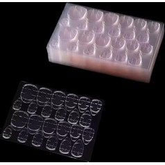 INCAUCA Pack of 600 25 Sheets Nail Glue Stickers, abpusējas nagu līmes uzlīmes uzlīmes mākslīgajiem nagiem, nagu līmes spilventiņi, uzspiediet uz nagu līmes spilventiņiem, nagu līmes spilventiņi nagu salonam, sieviešu nagu māksla