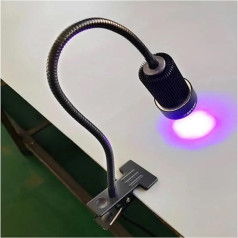 LED UV melnā gaisma 100W UV Curing UV lampa 395 nm iespīduma labošanai bez ēnas Adhesive Green Oil Photosensitive Resin 3D drukāšanai sveķu cietināšanai (Krāsa : 1 UK , Izmērs : 36