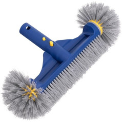POOLAZA apaļās baseina birstes ar apaļiem galiem, augstākās kvalitātes birstes baseinu sienu un flīžu tīrīšanai, 12,8 collu baseina birstes galviņa iekštelpu baseiniem / virszemes baseiniem, spa, karstajām vannām, augsta efektivitāte
