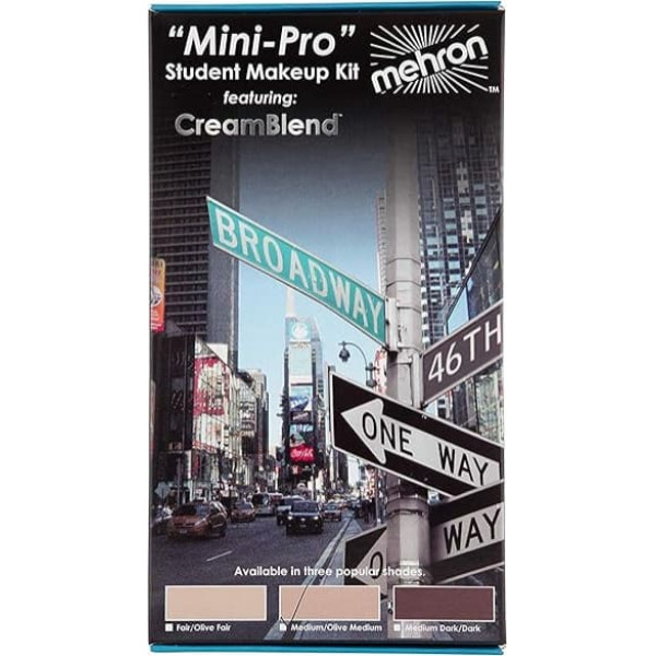 Mehron Mini-Pro teātra komplekts vidēja/olīvkrāsaina nokrāsa KMP-NM