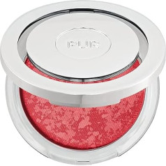 Pür Skin Perfecting Powder - Rouge Act Pretty in Peach, samtaini gluds un marmorains sejas grims ar mozaīkas dizainu