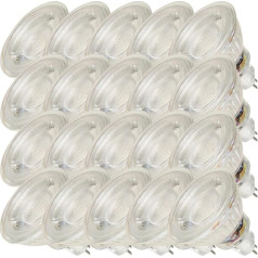 Rolux GU5.3 LED spuldze 12 V MCOB lampa 20 x 5 W atstarotājs 400 lm silti balta 3000 K