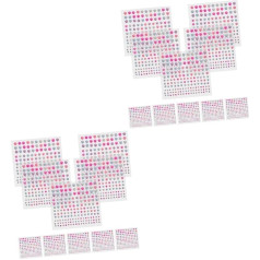 Gogogmee 20 loksnes Symphony Pearl Stickers Matu Rhinestone dārgakmeņi sejai Rhinestone Strips Stick Face Nail Makeup Jewel Sticker Makeup Pearl Sticker lūžņi akrila akrila