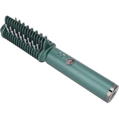 ciciglow bezvadu matu taisnotājs un ruļļveida matu taisnotājs, keramiskais matu taisnotājs un matu taisnotāja birste ar 2600mAh akumulatoru, tūlītēja sildīšana, mājas frizētavām