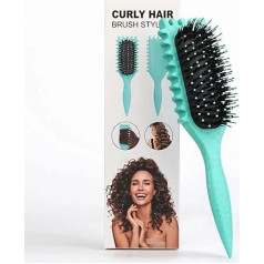 mercham Curl Defining Brush, cirtainu matu birste matu izķemmēšanai, ķemmēšanai, veidošanai un cirtas matu formas noteikšanai, kuiļa saru birste, samazina matu izķemmēšanu un cirtas atdalīšanu, mitru matu birste sievietēm un meitenēm