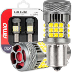 Led spuldzes canbus pro sērija 1156 ba15s p21w r10w r5w 36x3030 smd ventilators balts 12v 24v -03722