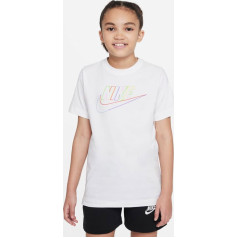 Sporta t-krekls DX9506 010 / balts / S (128-137cm)