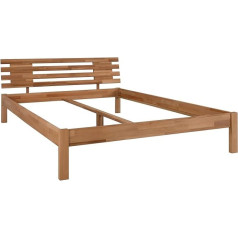 ‎Staboos Staboos Ludwig masīvkoka koka gulta - dažāda izmēra gultas rāmis - vienvietīga vai divvietīga gulta - eļļotas gultas - masīvkoka gulta - 120 x 200 cm