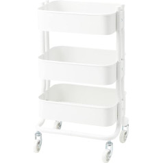 Ikea Rashult Servēšanas ratiņi 28 x 38 x 65 cm, balti