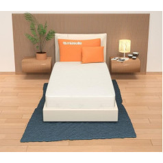 Miasuite I Sogni Italiani Matracis 70 x 170 cm, augstums 14 cm, izgatavots no WaterFoam. AloeVera audums, izmēra ziņā stabils, pretalerģisks un pretsēnīšu, vidēji stingrs.
