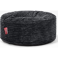 Lounge Pug , Pouf taburete Corduroy Black