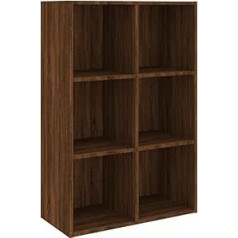 Vidaxl Grāmatu skapis / bufete Brown Oak Look 66 x 30 x 98 cm