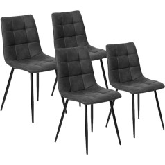 La Silla Española La Chaise Spaniola Barselonas krēsls, audums, slānekļa pelēks, 85,5 cm (H) x 44 cm (W) x 54,5 cm (D)