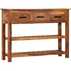 Vidaxl Masīvkoka akācijas masīvkoka bufete ar 3 atvilktnēm Kumode ar atvilktnēm Bufetes skapītis Sānu skapītis Konsoles galds Priekšnama skapis 110 x 30 x 80 cm