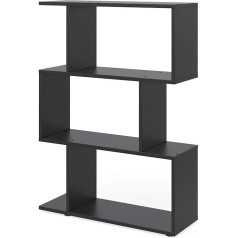 Vicco Levio Room Divider Grāmatu skapis Stand Filing Shelf Augsts plauktu glabāšanas plaukts