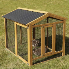 Kerbl koka pildspalva ar plastmasas jumtu, 115 x 85 x 90 cm, brūna