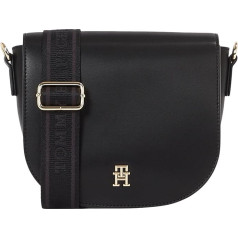 Tommy Hilfiger Sieviešu crossbody somas soma Logo Tape Wide Shoulder Strap Black One Size, Black (Melna)