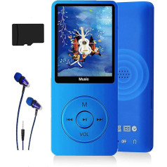 MP3 atskaņotājs, mūzikas atskaņotājs ar 16 GB Micro SD karti, īpaši plāns mūzikas atskaņotājs ar iebūvētu skaļruni, foto skatītājs, video atskaņošana, FM radio, balss ierakstītājs, e-grāmatu lasītājs