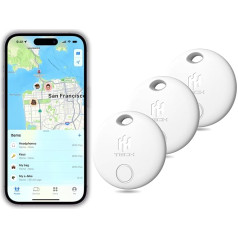 HH-Tech Smart Tag Lite (3) Apple iOS ierīcēm, atslēgu meklētājs, priekšmetu meklētājs, nomaināma baterija, viegli izsekot savu maku, somu, koferi un citus priekšmetus visā pasaulē ar iPhone Find My App