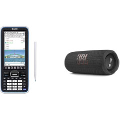 Casio FX-CP400 Classpad II Graphing Calculator, melns & JBL Flip 6 Bluetooth Box melnā krāsā - ūdensizturīgs portatīvais skaļrunis