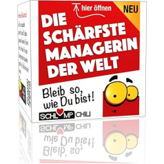 Geschenk Set - Die schärfste Managerin der Welt - Ein witziges Chefin Präsent z.B. für Selbstständige, Firmeninhaber, Unternehmerin mit eigener Firma oder Vorgesetzte