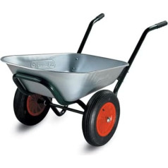 Limex LX11003510 Dārza ratiņi zaļi, 2 riteņi, 80 L
