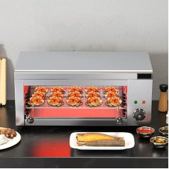 Gewerblicher Grill, elektrischer Käseschmelzer, 2000 W/2200 W/4000 W pēc izvēles, breite Temperaturregelung von 50-300 °C/gleichmäßiges Erhitzen, zum Schmelzen von Käse/Grillen/für Sandwiches/Burger