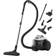 AEG HYGIENIC 6000 AL61H4SW putekļsūcējs bez maisiņa / 550 W / Aksesuāri / Viegla iztukšošana / Visiem grīdas segumiem / Virsmām draudzīgs / 12 m kabelis / Kompakts / 6 pakāpju filtrācija / 1,6 l / Balts